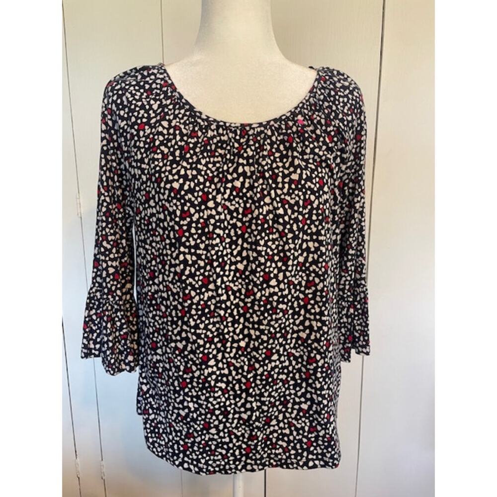 Michael Kors‎ Size Small Crew Neck Blouse 3/4 Bell Sleeves